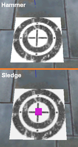 Step 1 Sledge/Hammer comparison